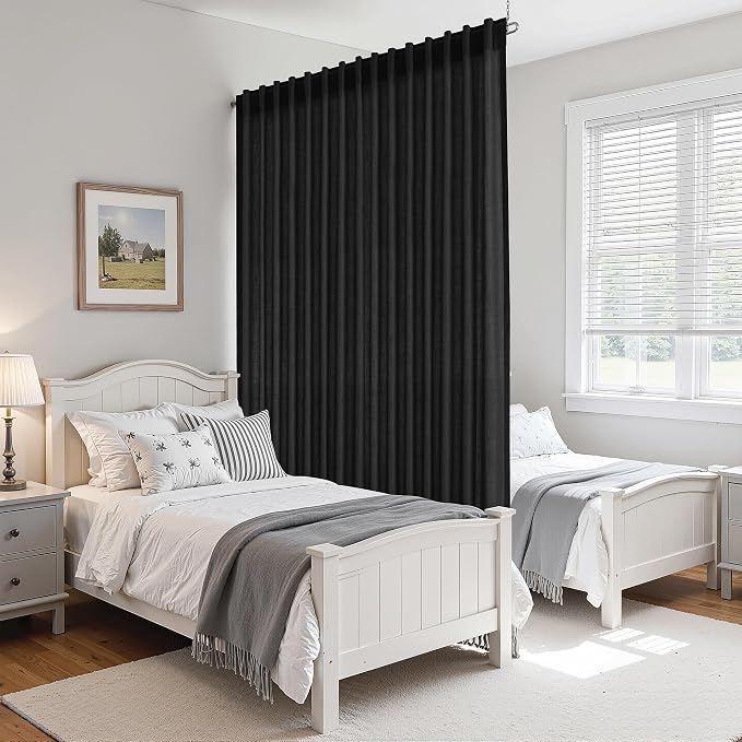 Nanspring Extra Wide Linen Curtains - Image 8