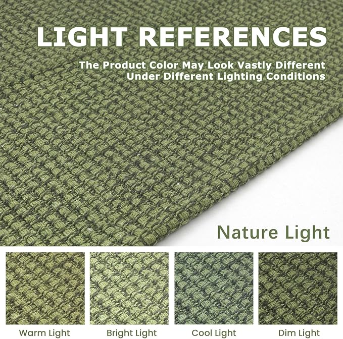 KOZYFLY Washable Area Rug 6x9 ft Rubber Backed Non Slip Rugs - Image 3