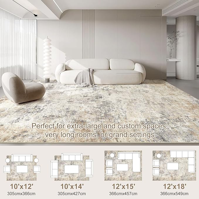 UERMEI 12x15 Area Rug Living Room Rugs - Image 3