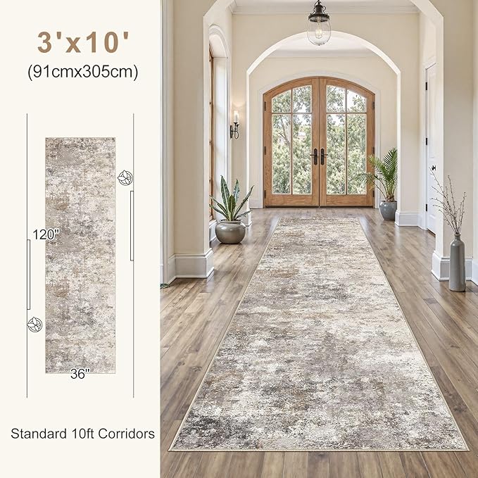 UERMEI 3X10 Washable Runner Rug - Image 3