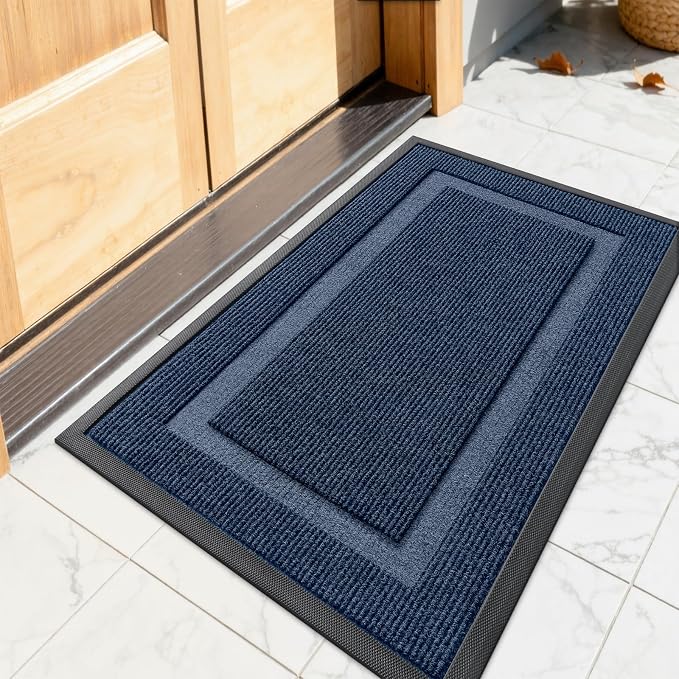 OLANLY Front Door Mat Indoor Outdoor Entrance, Waterproof All-Season, by OLANLY