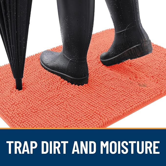 OLANLY Dog Door Mat for Muddy Paws 47x24, Absorbs Moisture and Dirt, Absorbent - Image 2