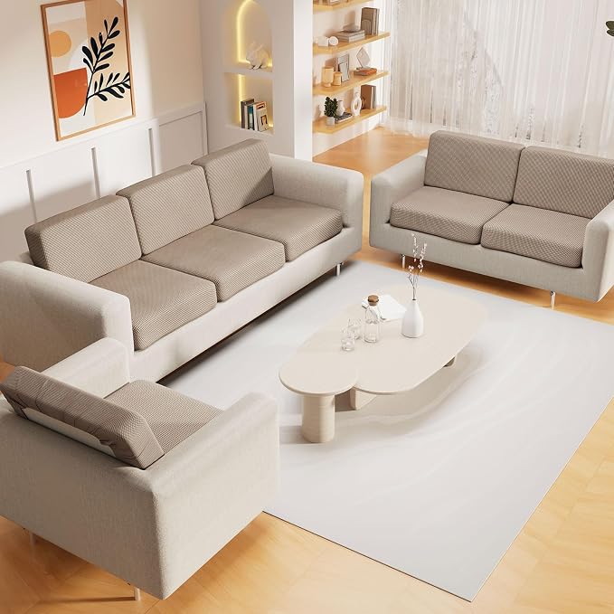 hyha Waterproof Sectional Couch Covers, Non Slip Sofa Couch Cushion Covers L - Image 2
