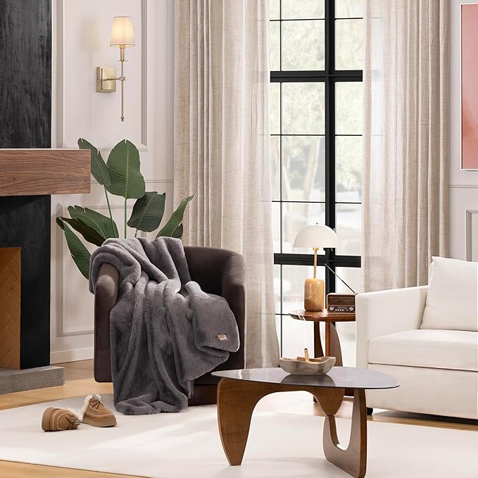 UGG Euphoria Faux Fur Throw Blanket, Oversized Soft Throw - Image 2