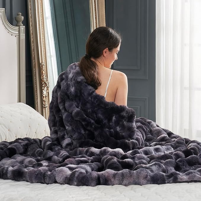 Cozy Bliss Faux Fur Throw Blanket - Image 9