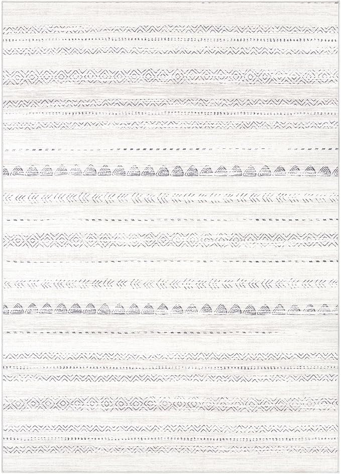 Nakagishi 6x10 Area Rugs Living Room: Washable Boho Large Neutral Soft - Image 8