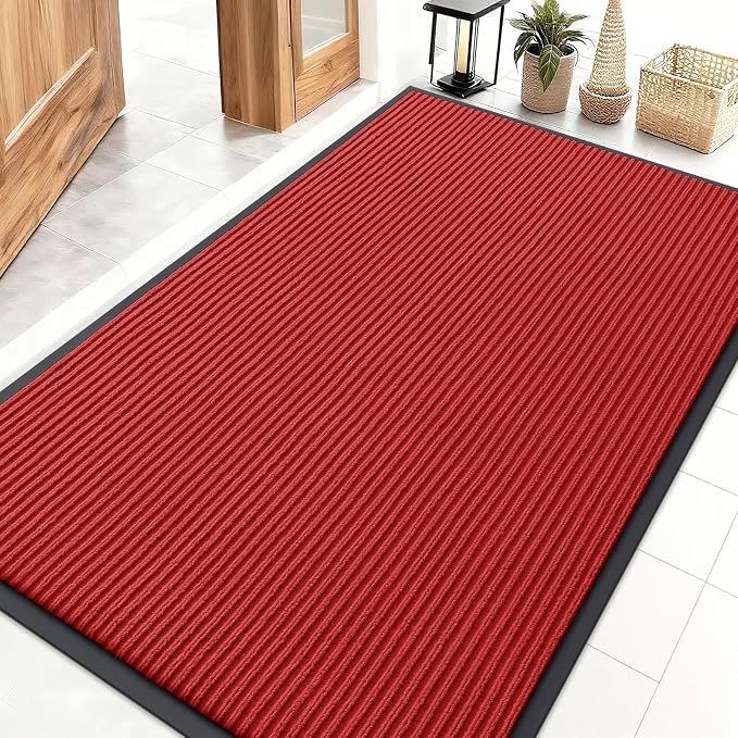OLANLY Front Door Mat Indoor Outdoor Entrance, Waterproof Heavy Duty Doormat by OLANLY