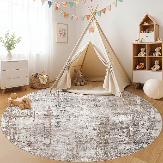 UERMEI 8ft Round Area Rug Living Room Rugs - Image 5