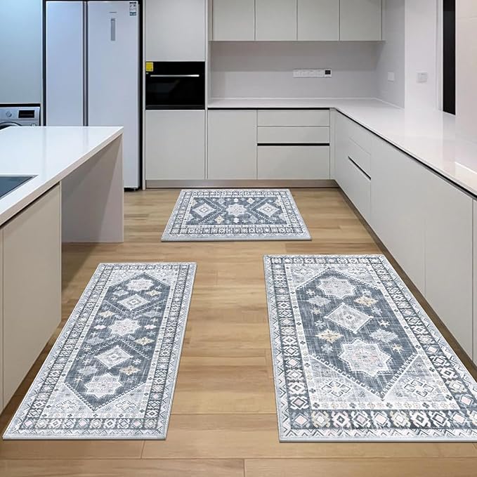 HEBE Boho Kitchen Rug Sets 3 Piece - Image 6