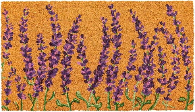 Juvale Lavender Floral Door Mat by Juvale