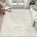 5x7 Area Rugs for Living Room: Vintage Boho Neutral Washable Rug Indoor Soft by Luxturiy