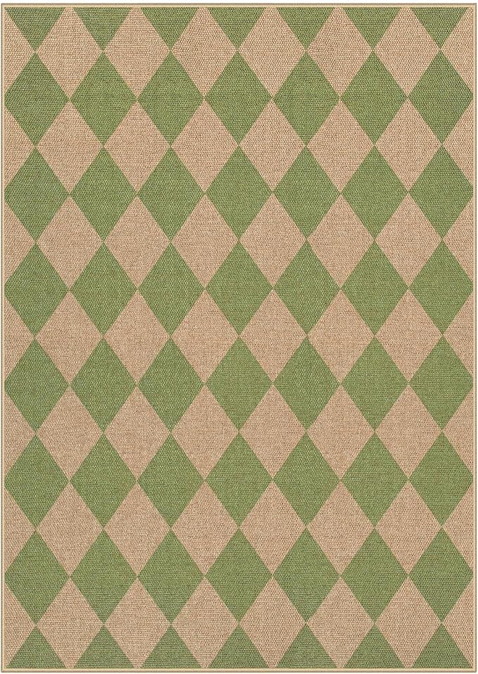 Lahome Colette Checkered Washable Rugs 5x7, Farmhouse Non Slip Non Shedding - Image 7