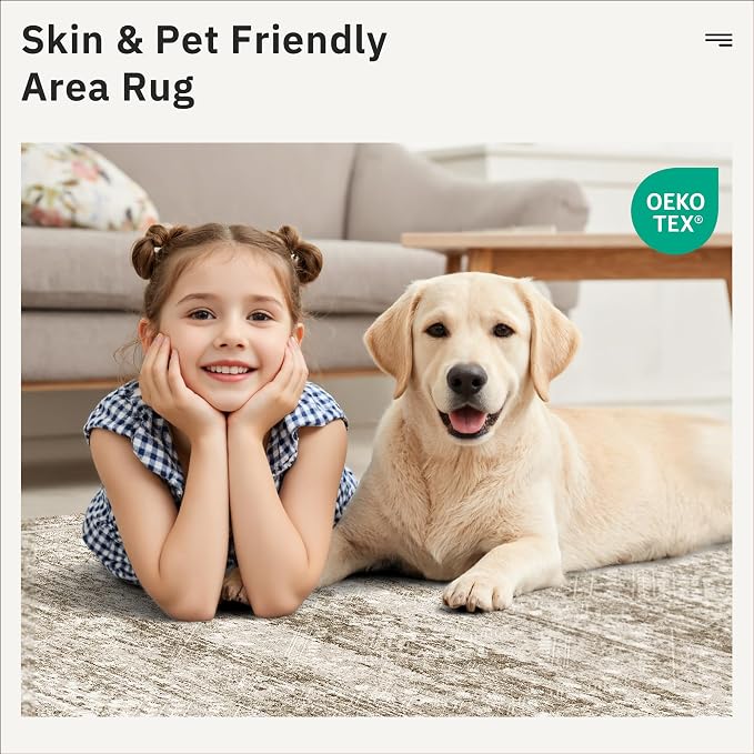 Soalmost Washable Area Rug 8x12, Large Soft Rugs - Image 8
