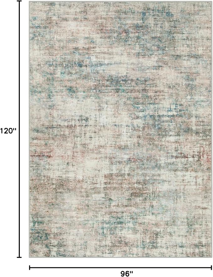 8x10 Area Rugs Washable Rug: Large Modern Abstract Living Room Rug Soft - Image 2