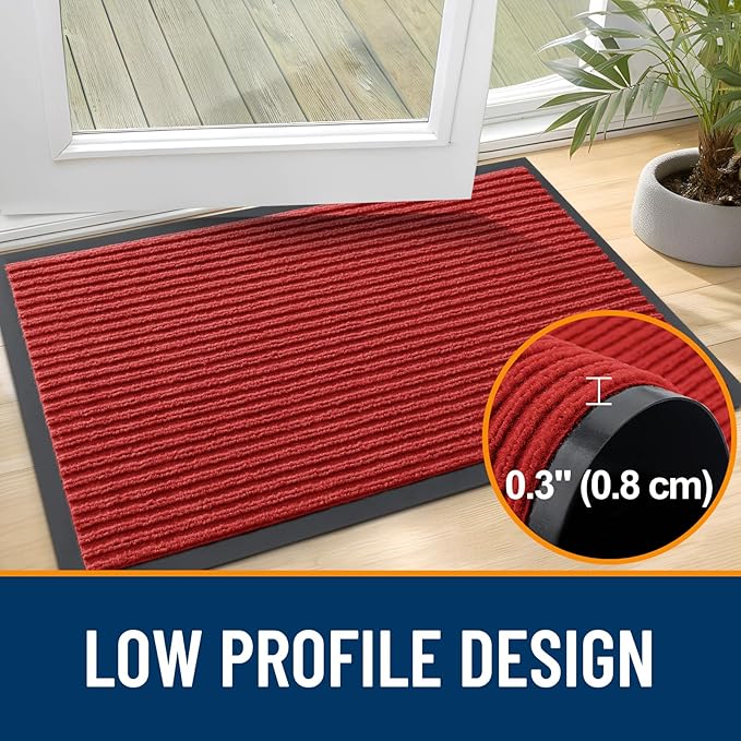 OLANLY Front Door Mat Indoor Outdoor Entrance, Waterproof Heavy Duty Doormat - Image 4