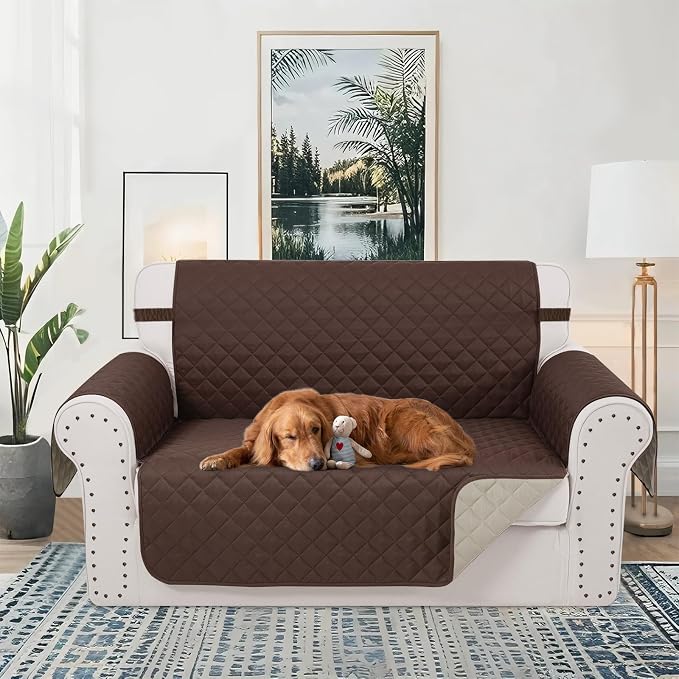 Reversible Loveseat Sofa Covers Couch Cover Furniture Protector - Image 2