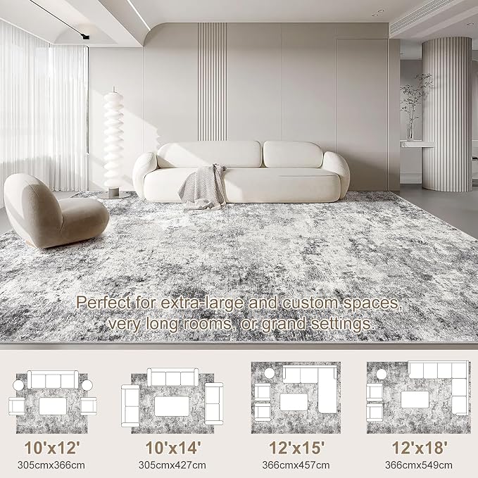 UERMEI 10x12 Area Rug Living Room Rugs - Image 2