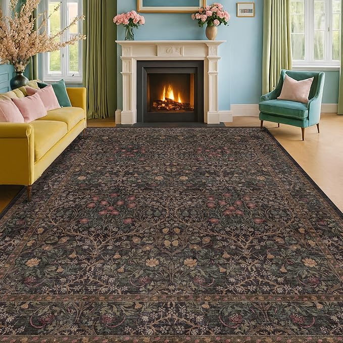 Hazo Haus Dark Brown 10x14 Area Rugs - Image 3