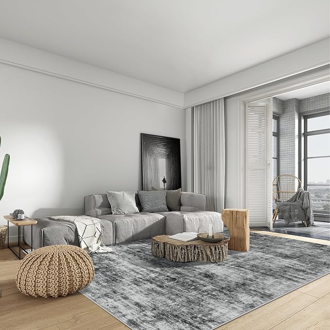 6x9 Area Rugs Washable Rug: Large Modern Abstract Living Room Rug Soft - Image 3