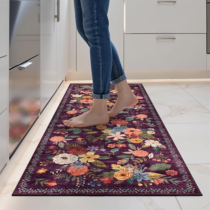 2x5 Entryway Runner Rugs, Non Slip Washable Rugs by WelcometoBabovid