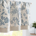 jinchan Floral Valance Curtain Linen Kitchen Valance by JINCHAN