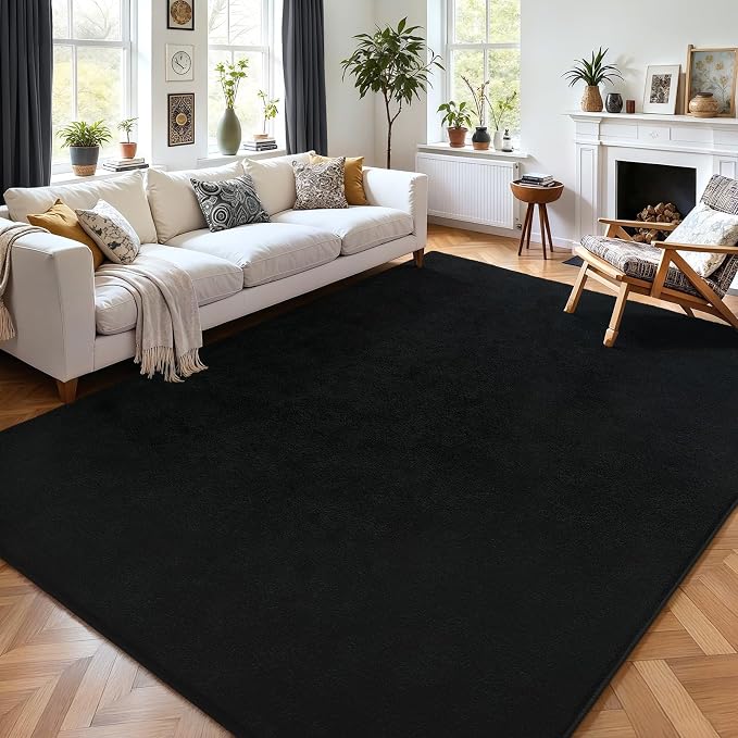 AROGAN Modern Shag Area Rug for Living Room, 6x9 Feet Washable Rugs for Bedroom by AROGANAREARUG