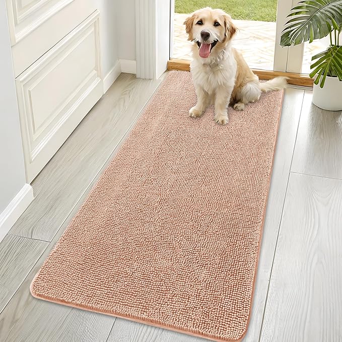 OLANLY Dog Door Mat for Muddy Paws 70x35, Absorbs Moisture and Dirt, Absorbent by OLANLY