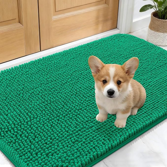 OLANLY Dog Door Mat for Muddy Paws 24x16, Absorbs Moisture and Dirt, Absorbent by OLANLY