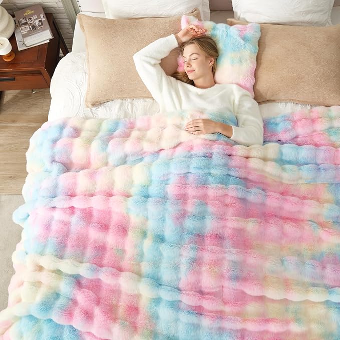 Cozy Bliss Faux Fur Throw Blanket by CozyBliss