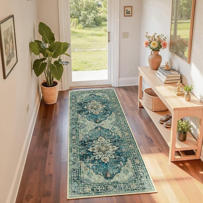 Area Rugs 2'x6' Runner Rug Non Slip Washable by RELEANY