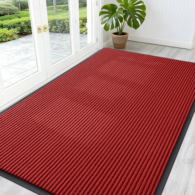 OLANLY Front Door Mat Indoor Outdoor Entrance, Waterproof Heavy Duty Doormat by OLANLY