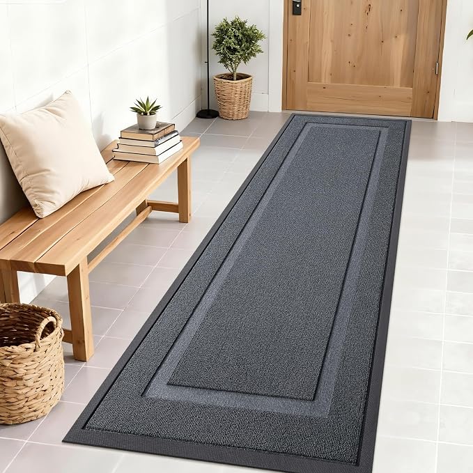 OLANLY Front Door Mat Indoor Outdoor Entrance, Waterproof All-Season, by OLANLY