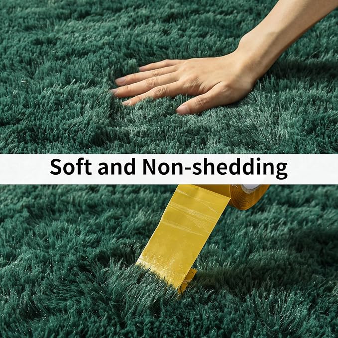 Soft Runner Rugs for Bedroom Hallways New Upgraded Non-Slip Bottom, 2x3 Green - Image 5