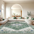 AMADA HOMEFURNISHING 10x14 Washable Area Rug, Low-Profile Large Area Rug by AMADAHOMEFURNISHING