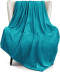 Exclusivo Mezcla Fleece Teal Throw Blanket by ExclusivoMezcla