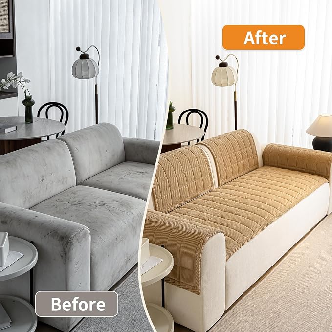Couch Covers for Dogs Washable, Non Slip Couch Covers for Loveseat Sofa Pet - Image 5