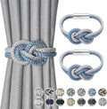 NICEEC 2 Pack Mini Magnetic Curtain Tiebacks Nordic Simple Style Drape Tie by NICEEC