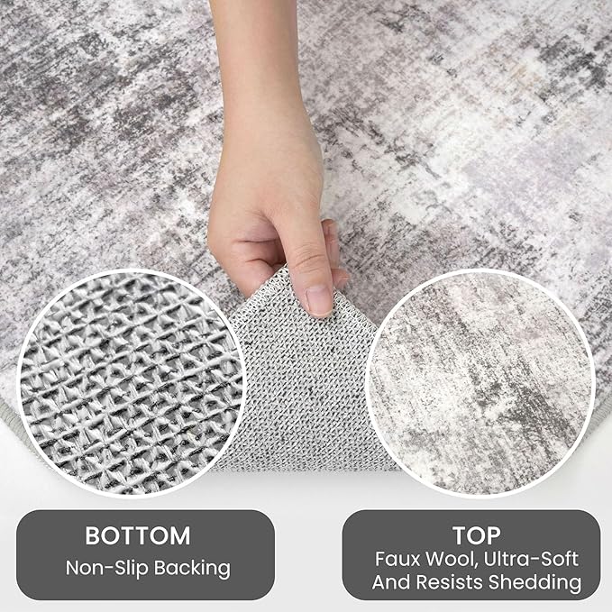 IOHOUZE Abstract Area Rugs and Runners Sets 2x3 and 2x6 Ft, Washable Entryway - Image 6