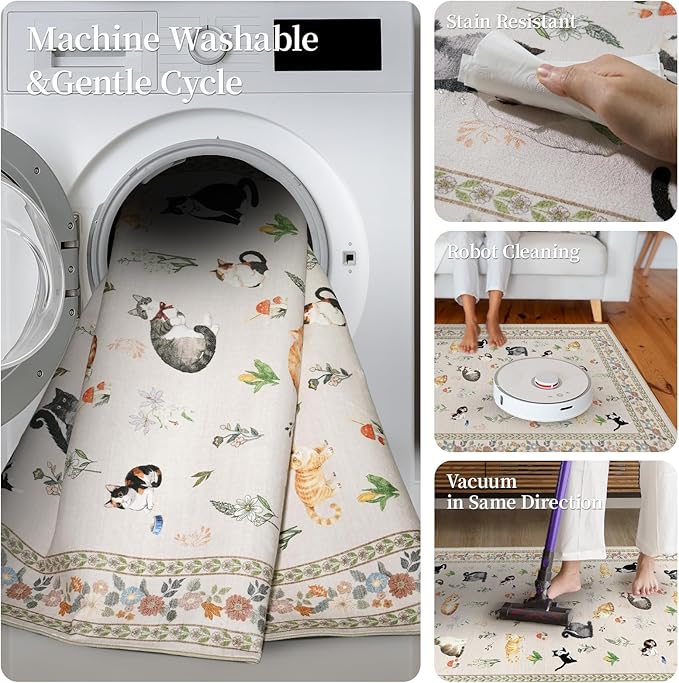 2'6"x8' Washable Kitchen Runner Rug - Image 6