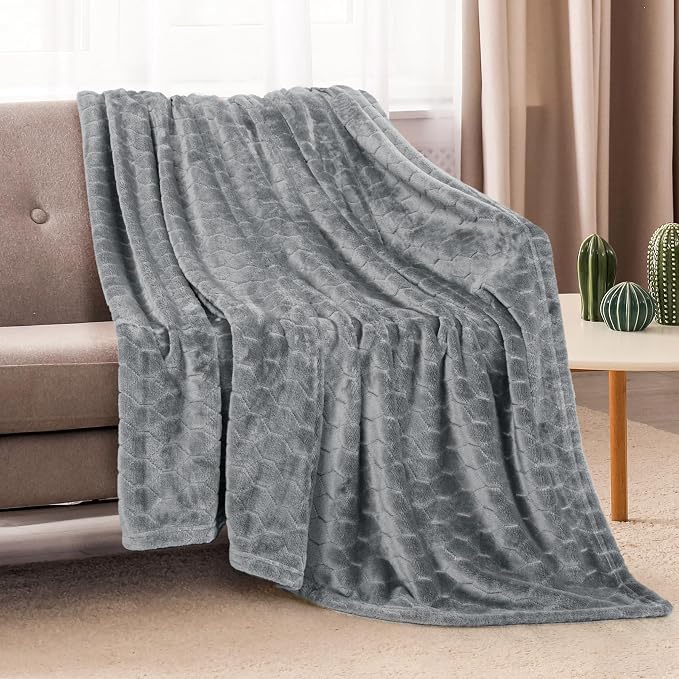 TOONOW Fleece Bed Blanket King Size 90x108 inches, Super Soft Fluffy Fuzzy - Image 3