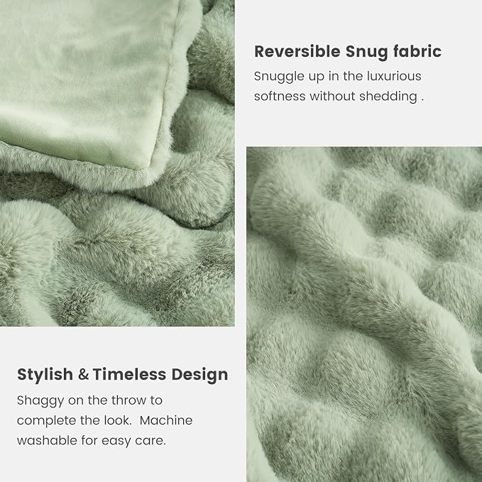 Cozy Bliss Faux Fur Throw Blanket - Image 5