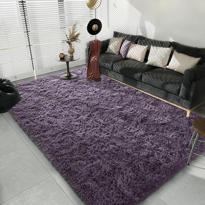 LOCHAS Ultra Soft Indoor Modern Area Rugs Fluffy Living Room Carpets - Image 2