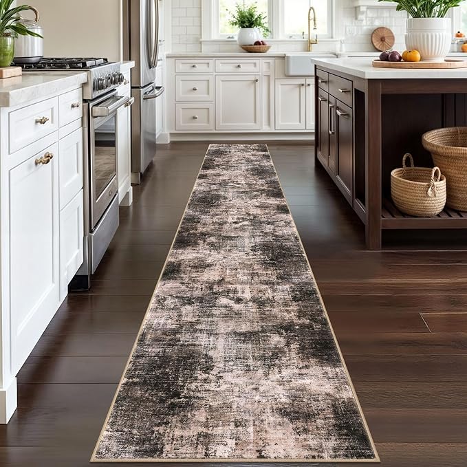 IOHOUZE Abstract Runner Rug 2x12 Ft Washable Runners - Image 2