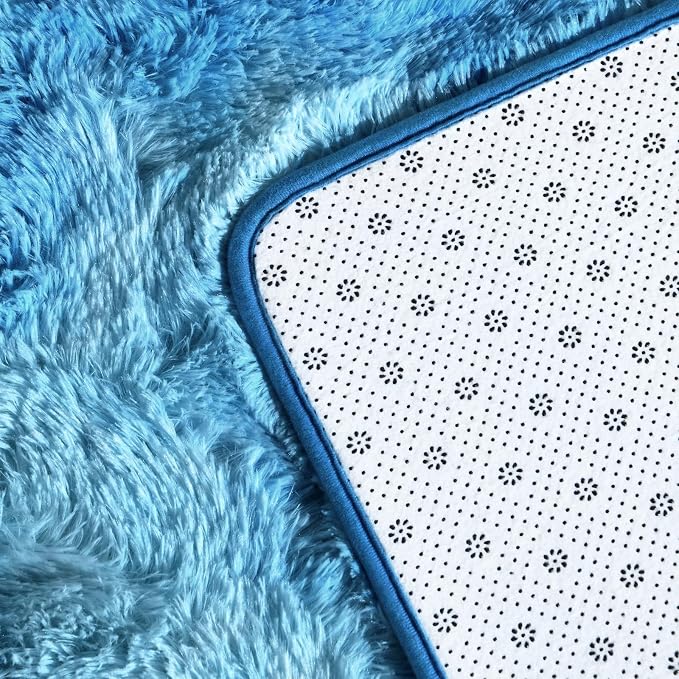 Deerhoo Large Shag Area Rugs 6 x 9, Tie-Dyed Plush Fuzzy Rugs - Image 5