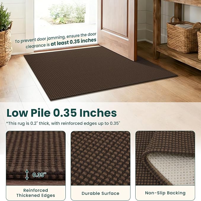 KOZYFLY 3x14 Runners Rugs for Hallway, Long Washable Runner Rug, Non Slip - Image 4