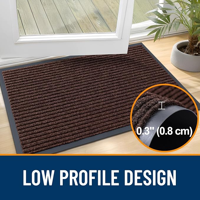 OLANLY Front Door Mat 40x32, Waterproof Heavy-Duty Indoor Outdoor Doormat | - Image 4