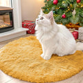 OLANLY Mustard Yellow Round Rugs by OLANLY