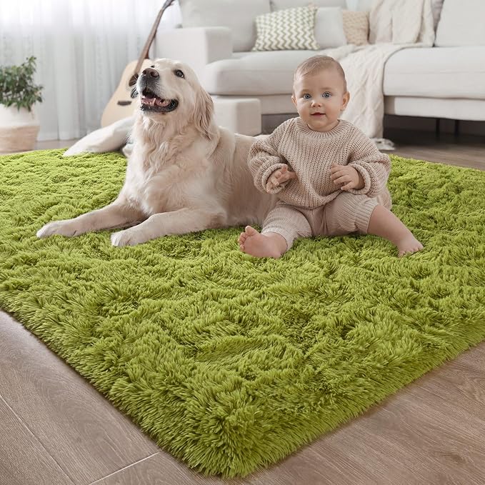 LOCHAS Ultra Soft Indoor Modern Area Rugs Fluffy Living Room Carpets - Image 2