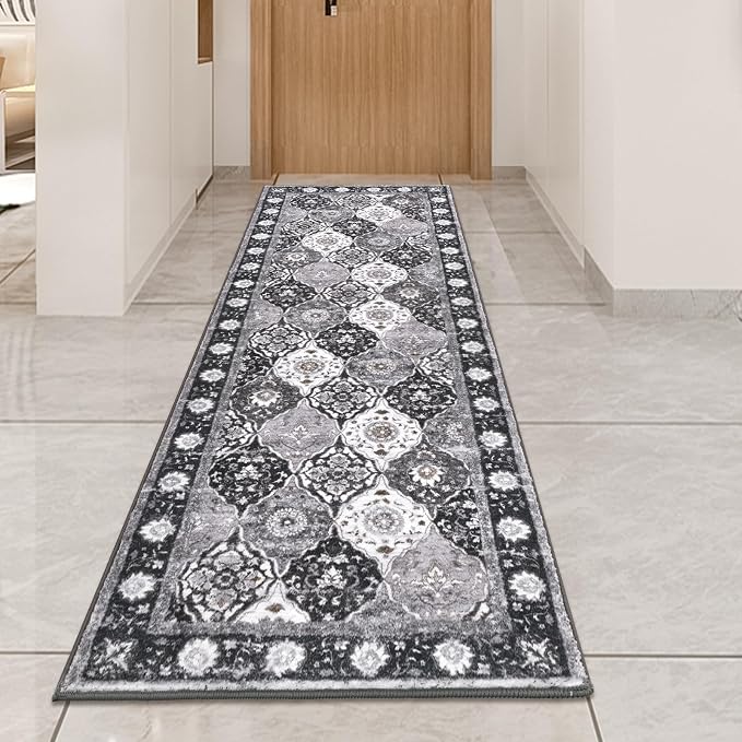 HEBE Hallway Runner Rug 2'x6' Washable Vintage Distressed Area Rugs Non Slip - Image 8