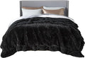 Bedsure GentleSoft Fluffy Black Blankets Queen Size by Unknown